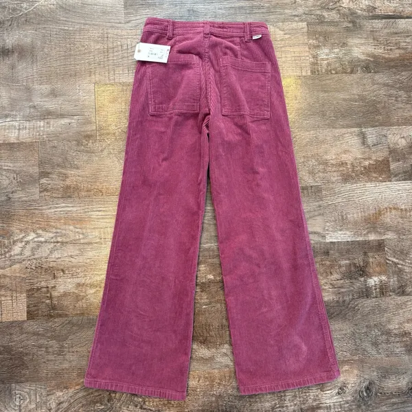 NWT Billabong Be Free Purple Corduroy Cropped Wide Leg Pants Size 25 Bohemian - Image 5
