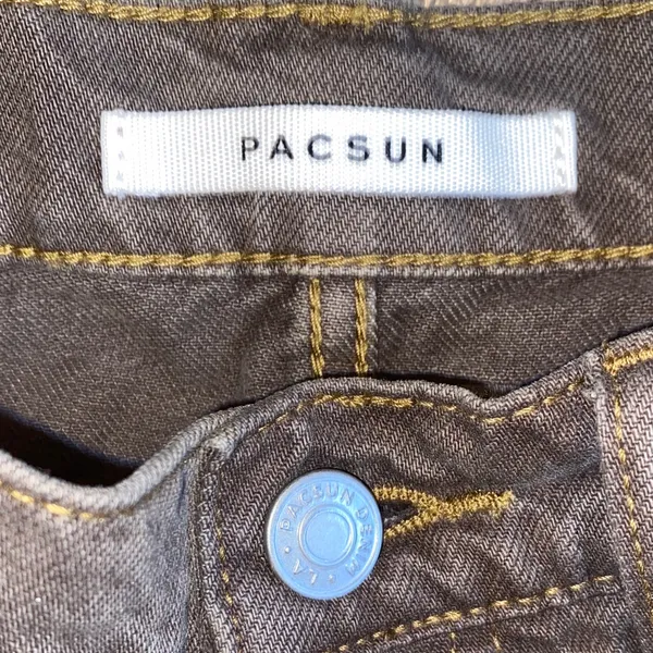 PacSun Vintage High Rise Brown Jean Shorts - Image 2