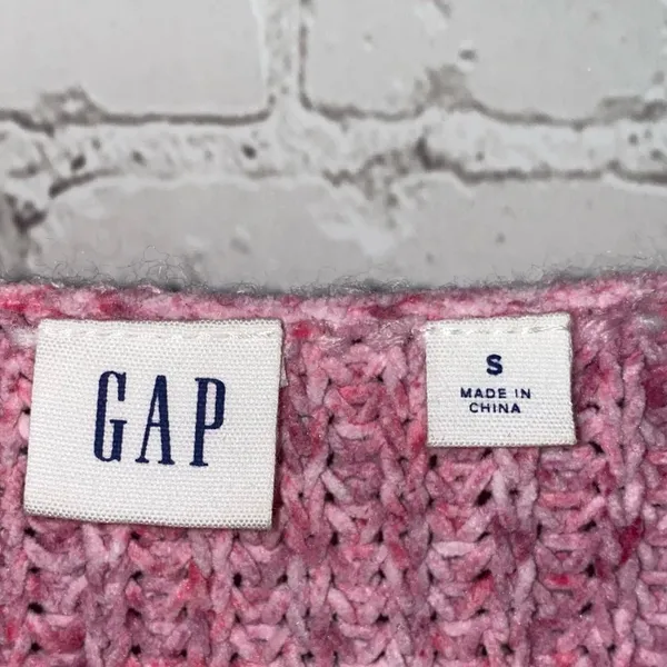 Gap Boatneck Sweater Small Pink Peony Knit Lightweight Long‎ Sleeve Pullover - Image 3
