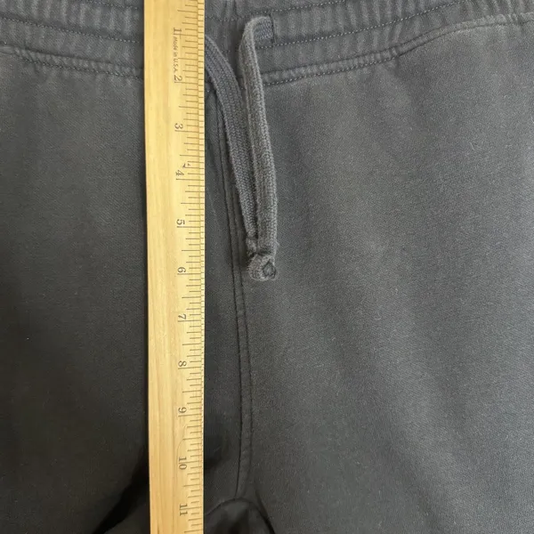 Gymshark Jogger Pants Medium Black Fleece Sweatpants‎ Drawstring Cuffed - Image 6