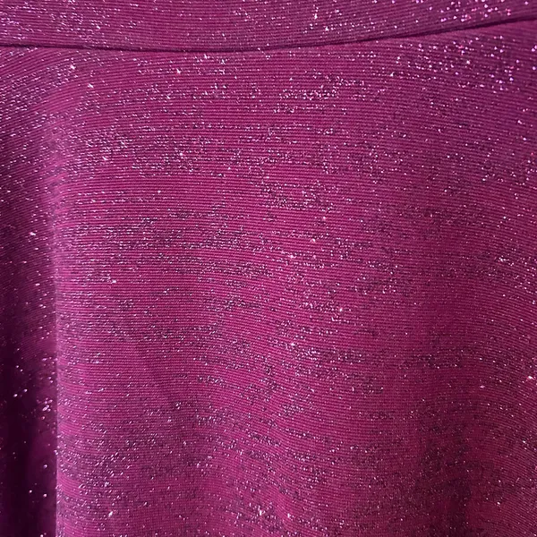Honey and Rosie VTG Formal Short Dress Burgundy Bling SZ LG Mesh Y2K Baby Doll - Image 11
