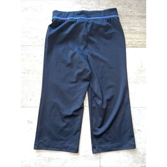 Reebok Women's Size Small Capri‎ Yoga Leggings Black Blue - Image 3