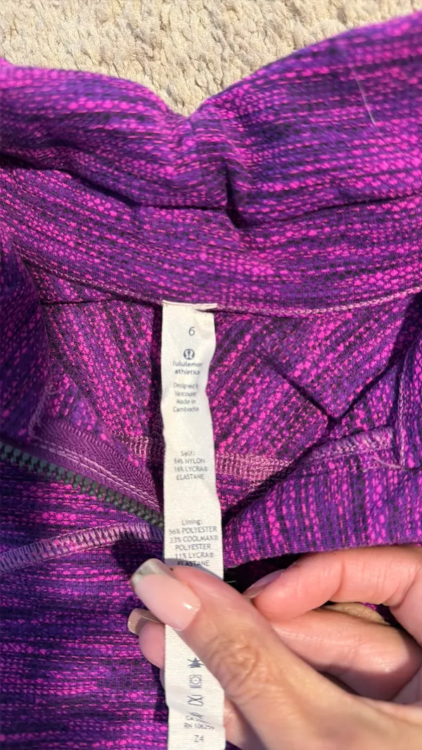 Purple Lululemon Full-Zip Jacket - Image 4