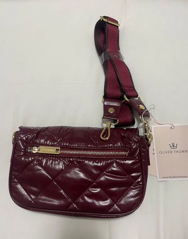 Oliver Thomas Crossbody Purse Red - Image 4