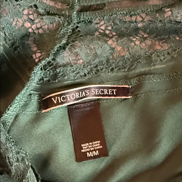 Victoria's Secret Teal Lace Chemise - Image 3