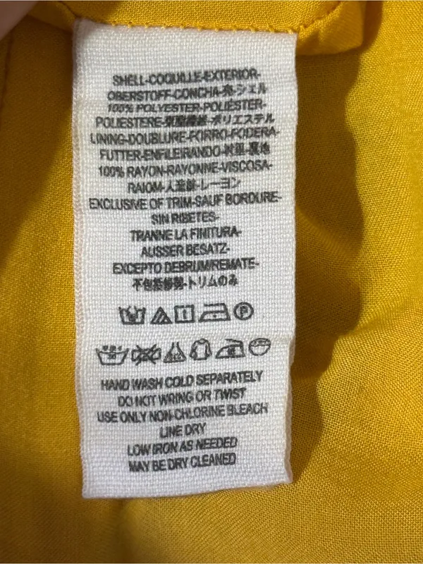 Free People Periscope Yellow Printed Sundress Spaghetti Strap Boho women’s Sz XS - Image 11