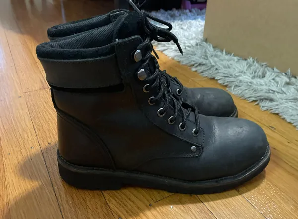 Combat Boots Black Size 9.5 - Image 2