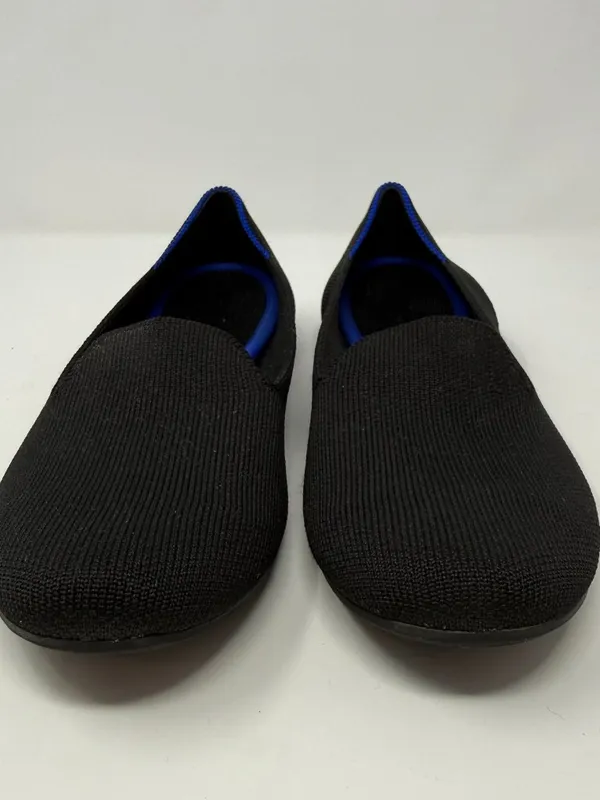 Rothy's The Lounge Loafer Slip-On Flats Womens 7 Black Minimalist Neutral Preppy - Image 5