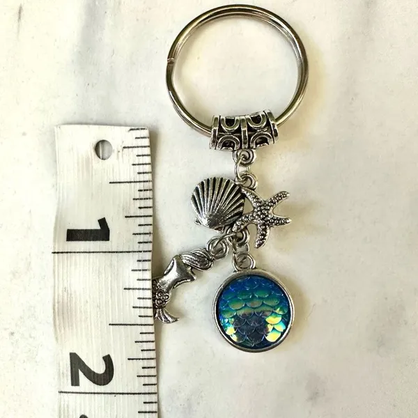 Mermaid charm keychain - Image 4