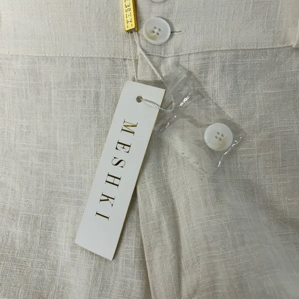 NWT Meshki Women’s Small Cream Ankle Cargo Pants - Image 7