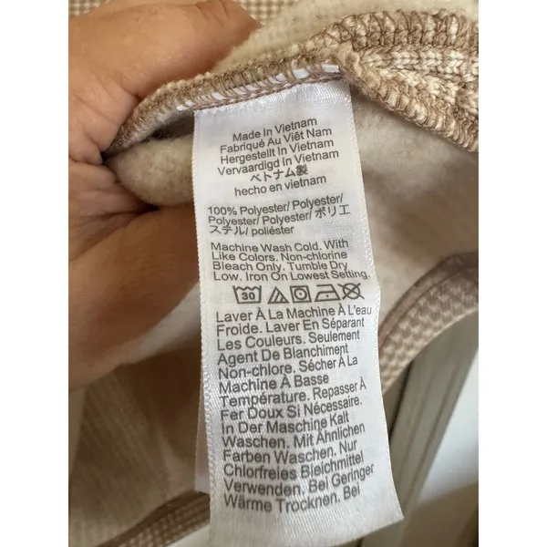 J.Crew Long-sleeve funnelneck pullover in Vintage Sandstone Dust size small - Image 6