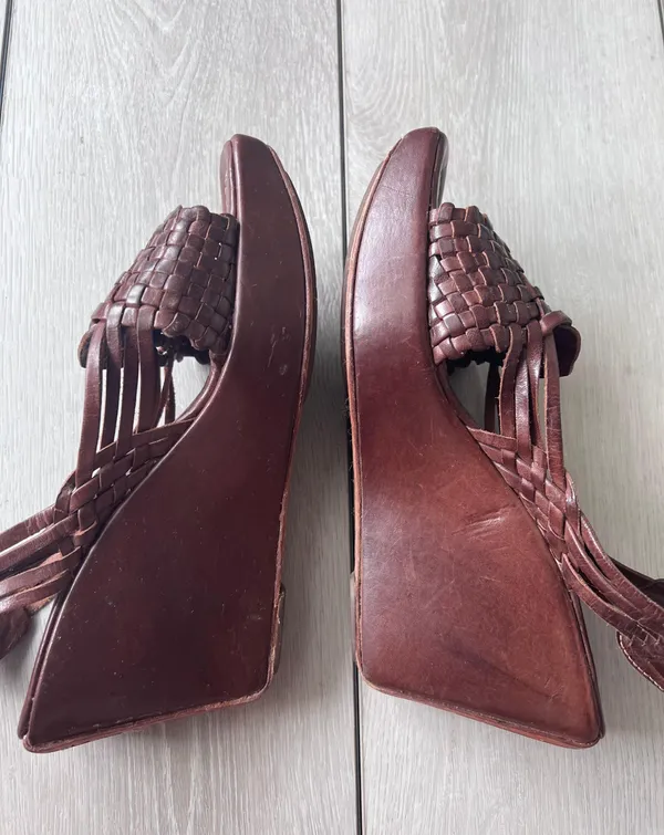 Lola Huarache Sling Wedges - Image 6