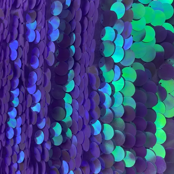 Women's Purple Sequin Sparkly Shimmer Party Rave Straight Mini Skirt Size XL - Image 5