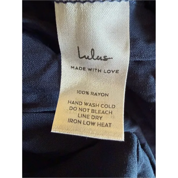 Lulus Learning to Fly Navy Halter Jumpsuit Large Coastal Casual - Image 9