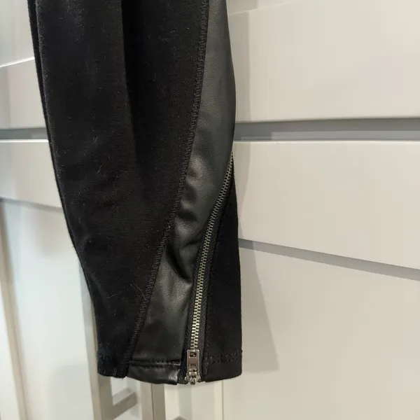 Athleta Luxe Ponte‎ Legging with Faux Leather Trim XSP - Image 7