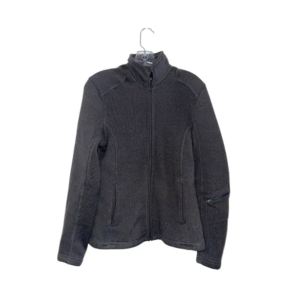 REI Rib Fleece Full Zip Mock Neck Jacket Outdoors Hiking Camping Gorpcore - Image 2