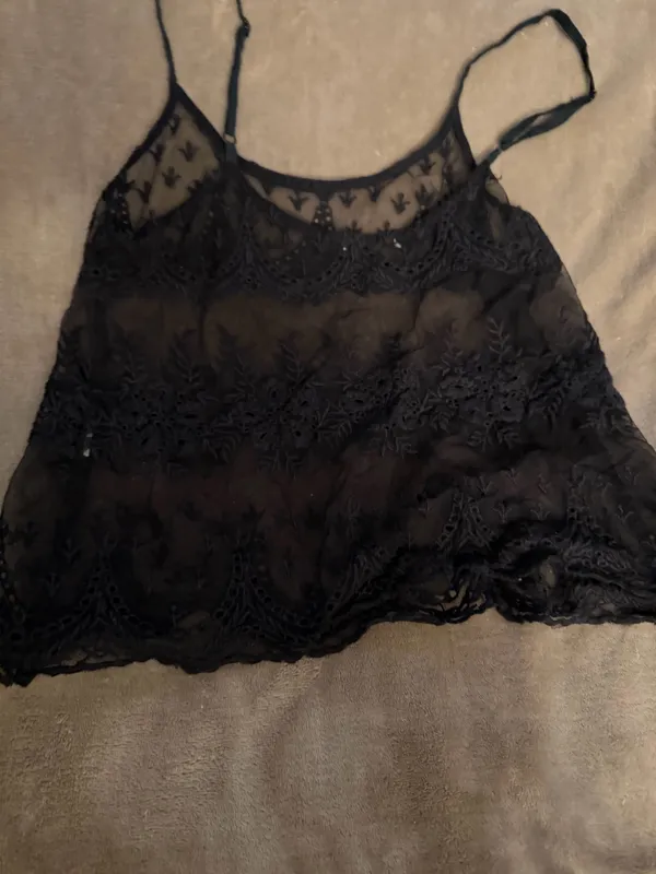 Forever 21 Black lace tank top - Image 2