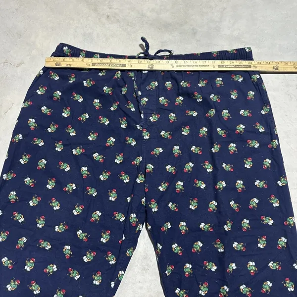 VTG Men's POLO by RALPH LAUREN SZ XL POLO BEAR AOP COTTON LOUNGE PAJAMA PANTS - Image 4