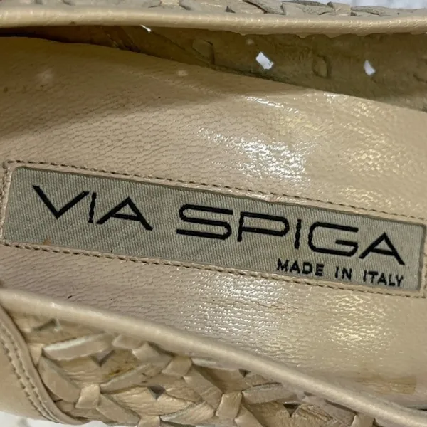 Via Spiga Women's Beige Leather Shoes/Heels Size 6M SKU 5134 - Image 7