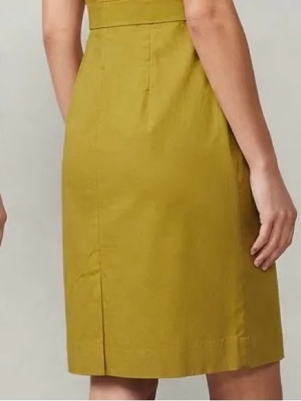 BODEN Embellished Sleeveless Sheath Dress 2P 16” p2p Olive $199 Retail EUC - Image 9