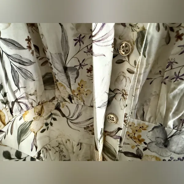 En Saison Cream Floral Mini Dress - Image 6