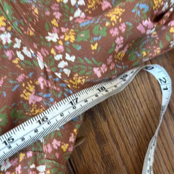 Clayton X Revolve ditsy floral long sleeve dress small - Image 7
