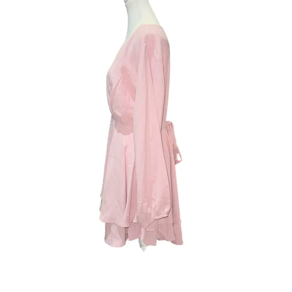 Amazon V neck ruffle swing skater dress - Image 2