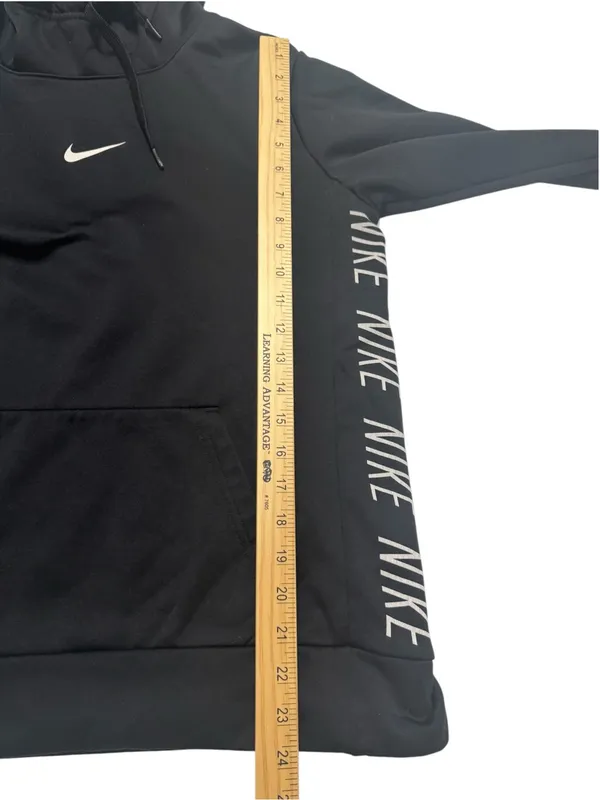 Nike Black Women's Hooded Pullover with Side Logo Tape - Image 9
