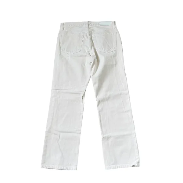 Re/Done Easy Straight Crop Jean Vintage White - Image 4