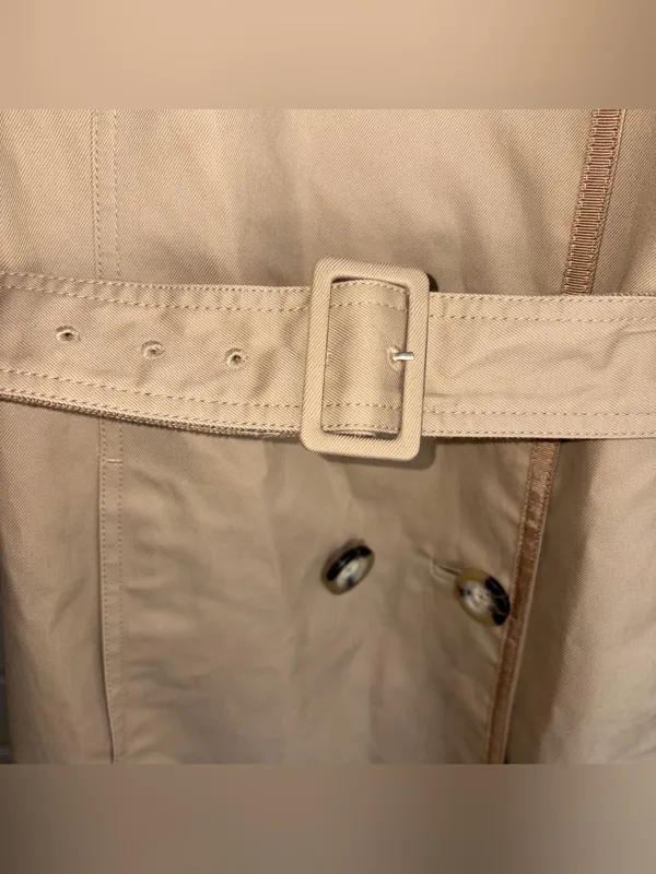 Boden Khaki Trench Coat 10P Tan Size 10 - Image 5
