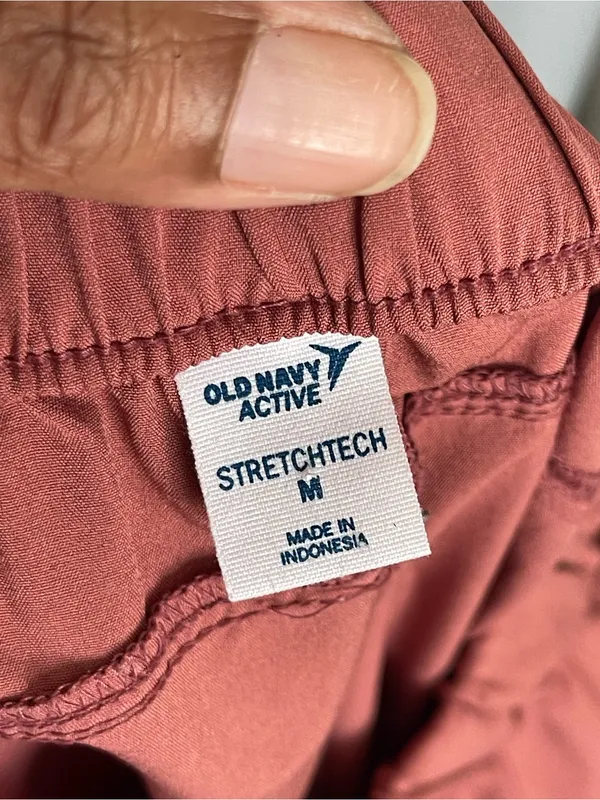 OLD NAVY Rust Orange Cargo Lightweight Jogger Pants Sz M - Image 8
