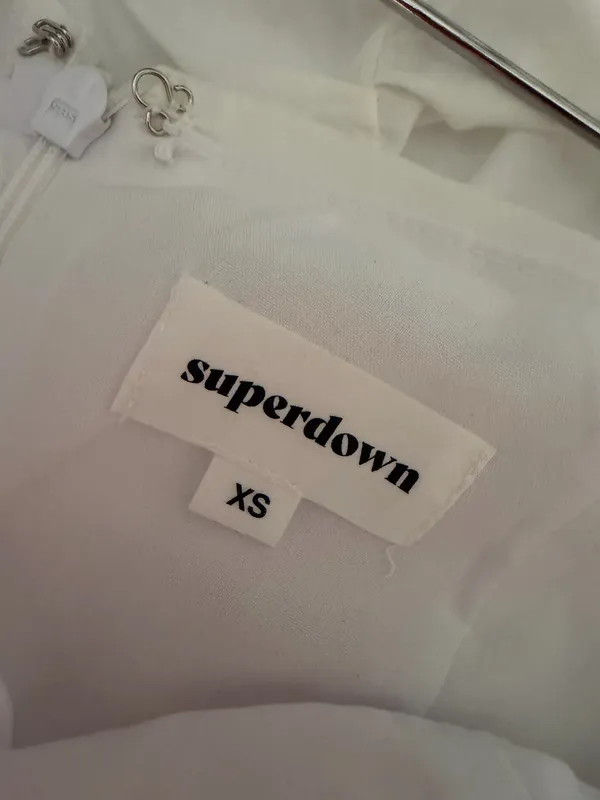 superdown Rumor Ruched Mini Dress White Size XS - Image 5