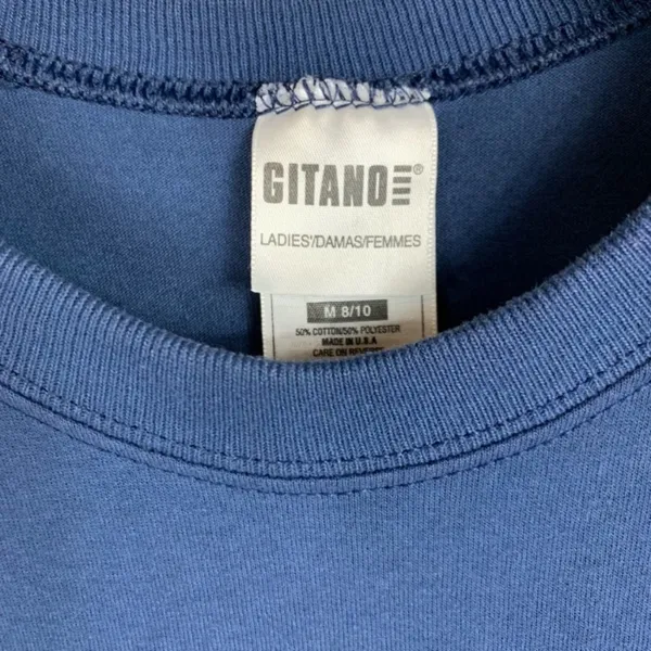 Gitano Navy Blue Pocket T Shirt Short Sleeve Medium - Image 4