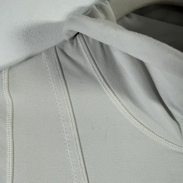 Lululemon Daily Yoga JacketPolar Cream Full Zip Luon Thumbholes‎ Athletic Gym 4 - Image 3