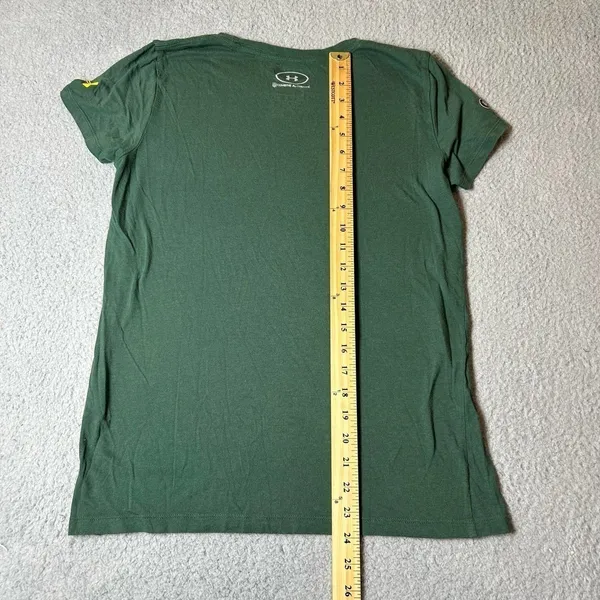 Green Bay Packers Shirt Womens‎ S Green Under Armour Combine Short Sleeve NFL - Image 7