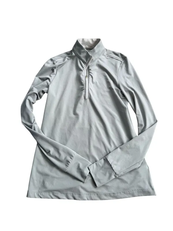 GREG NORMAN Women’s Gray Long Sleeve Active Top Size Small - Image 4