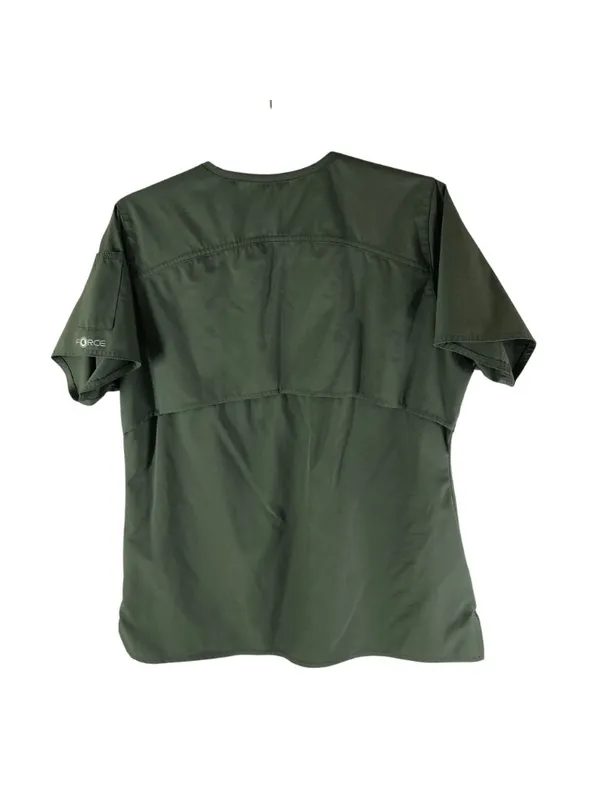 Carhartt Scrubs C12106 Women's Force Modern Fit Twill V-Neck Top Green M - Image 2