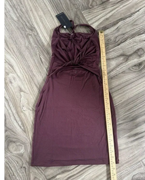 Alphalete NEW Ultrasoft Allure Dress - Wine , Size Small - Image 4