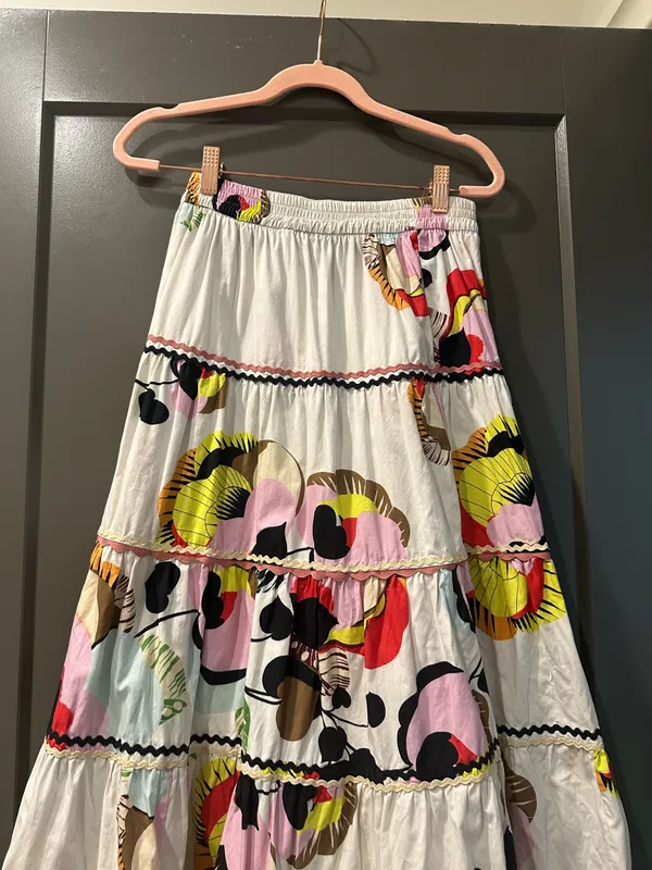 Zara Multicolored Maxi Floral Skirt - Image 5