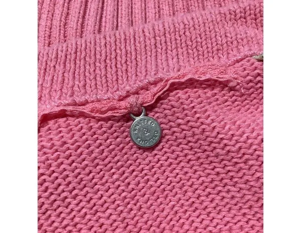 Knitted & Knotted Light Pink Knit Half Sleeve Blouse XS - Image 5