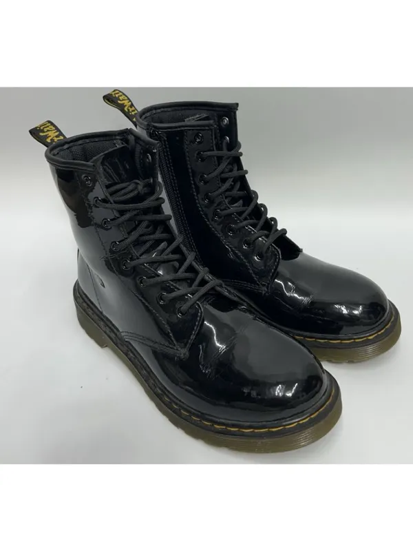 Dr. Martens 1460 Bex Smooth Black Leather Lace Up Boots Womens Size 6 / Mens 5 - Image 2
