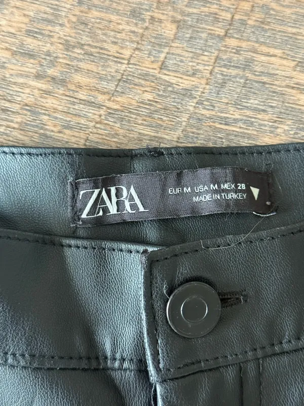 Zara Faux Leather Pants  - Image 5