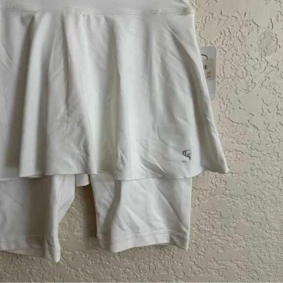 Sofibella Jan Bermuda Skort White XS Women Athletic‎ Tennis Golf 1518 NEW - Image 5