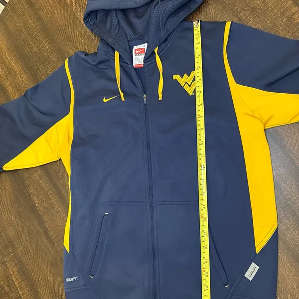 Nike West Virginia Mountaineers Hoodie Womens Therma Fit Full Zip WVU-Small - Image 6