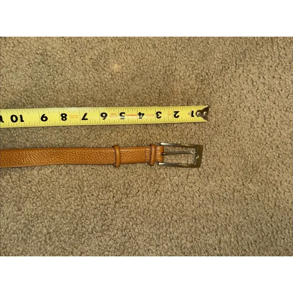 Talbots Womens Genuine Leather Belt Size XXL Brown 6336 Made In Italy - Image 6
