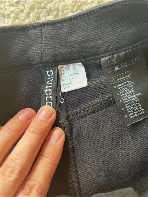 H&M Black cotton shorts size small #102 - Image 3