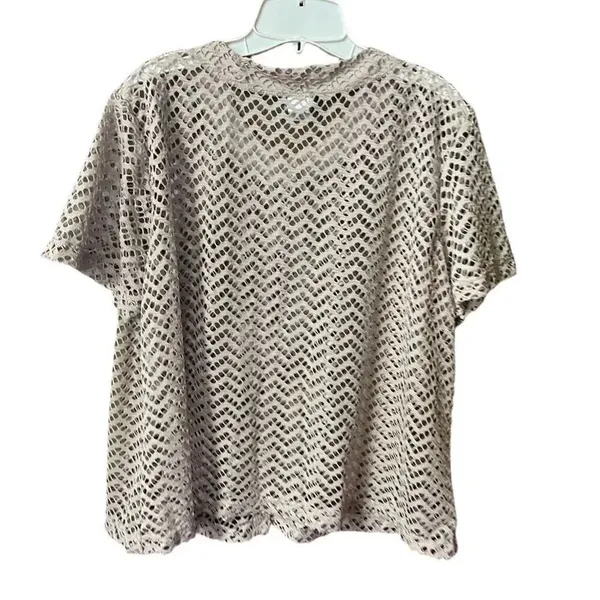 Vintage First Glance size XL crocheted cardigan coastal boho USA - Image 2
