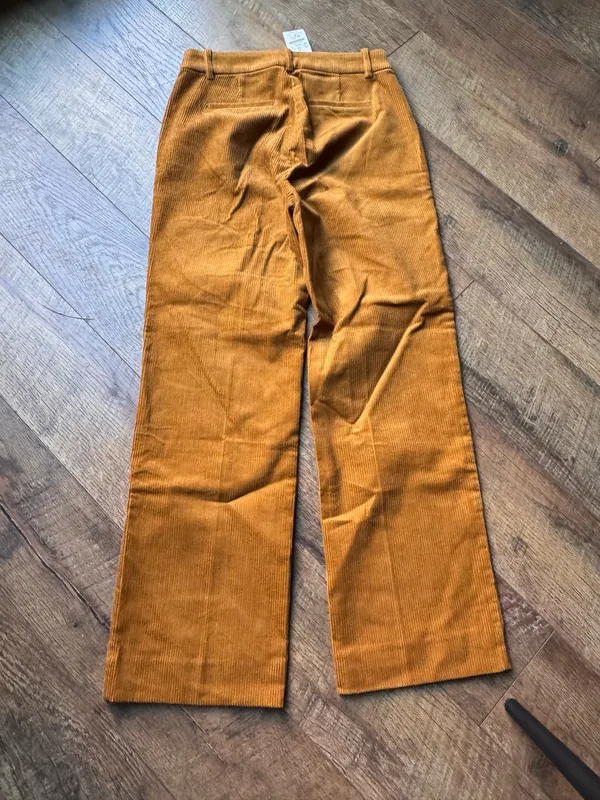 NWT J.Crew Cognac Corduroy Wide Leg Pants Size 2 - Image 2