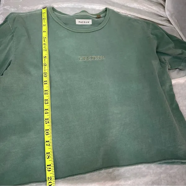 PacSun s embroidered feelings Green Graphic Tee - Image 7