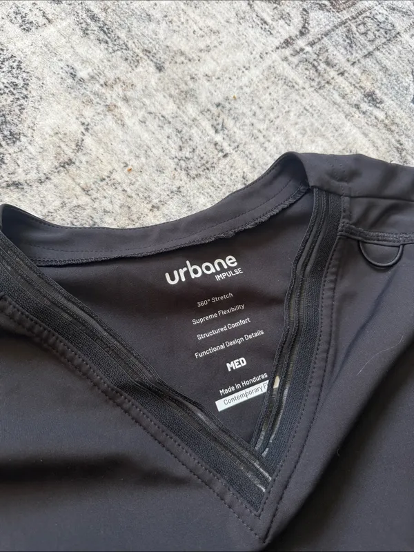 Urbane impulse black two piece scrub set Size M - Image 6